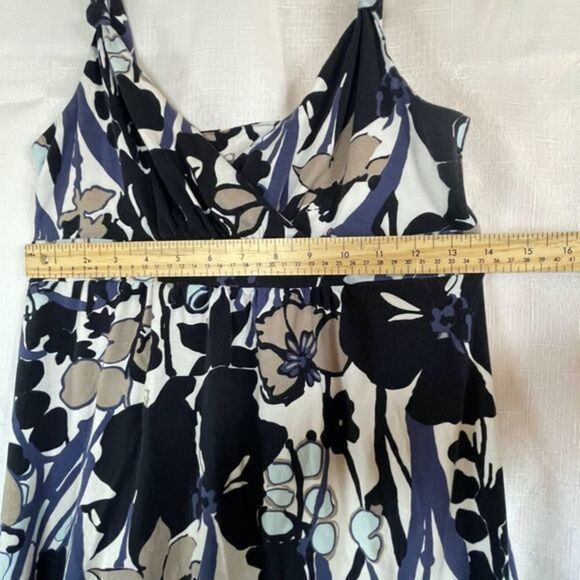 Ann Taylor Petits Womens Floral Maxi Sleeveless Cotton Dress Size Small - Picture 5 of 9